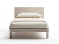 Lit simple en bois 200x100x90 cm - bois clair - design minimaliste
